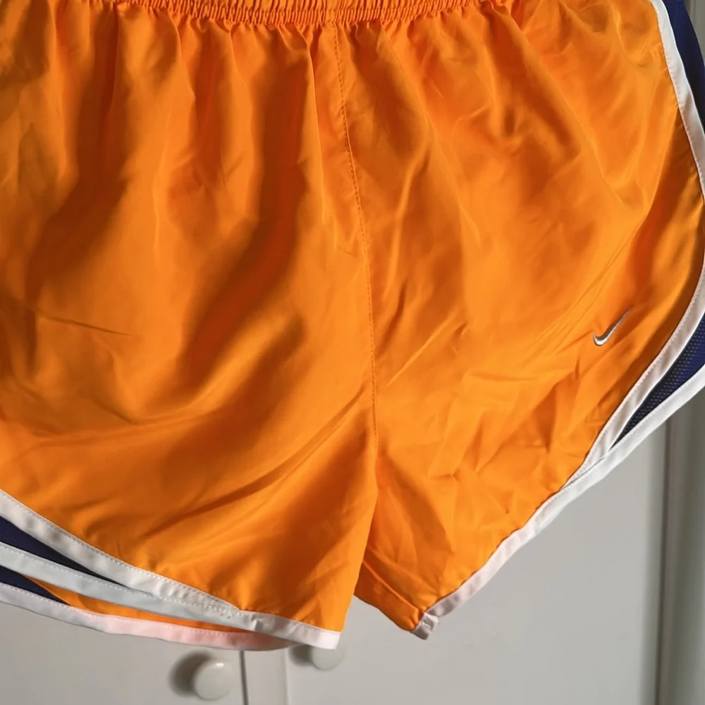 Nike Orange and Blue Athletic‎ Shorts size large